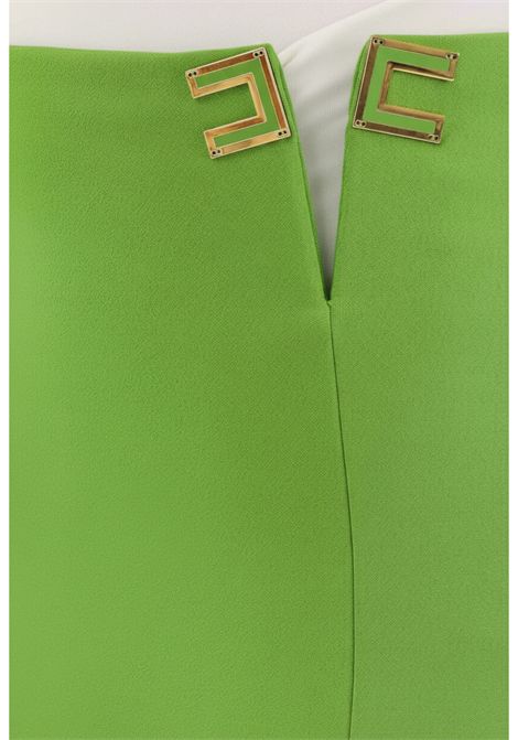 Double stretch crepe skirt with logo details ELISABETTA FRANCHI | skirts | GO14761E2EV3